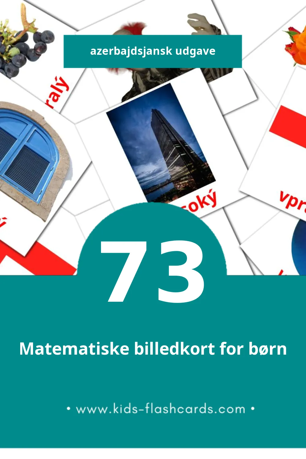 Visuelle billedkort for børn om П til småbørn (73 kort på Azerbajdsjansk)