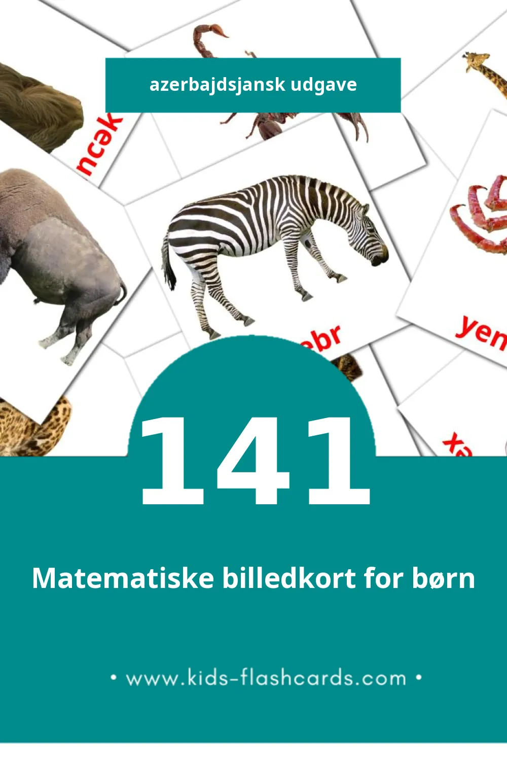 Visuelle billedkort for børn om Ашвырква til småbørn (141 kort på Azerbajdsjansk)