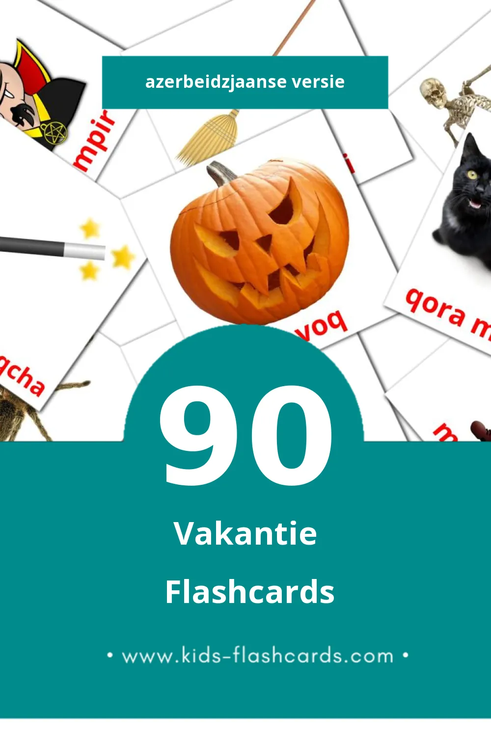 Visuele  Bayram Flashcards voor Kleuters (90 kaarten in het Azerbeidzjaans)