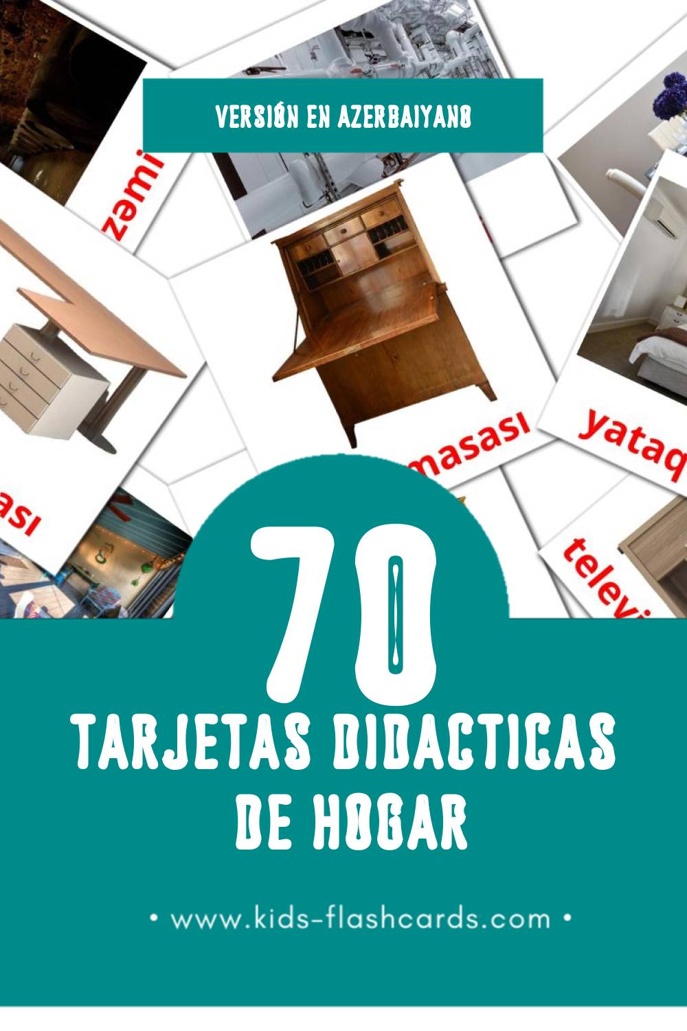 Tarjetas visuales de Будинок para niños pequeños (73 tarjetas en Azerbaiyano)