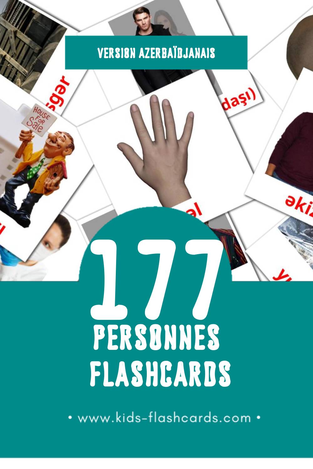 Flashcards Visual Insanlar pour les tout-petits (177 cartes en Azerbaïdjanais)