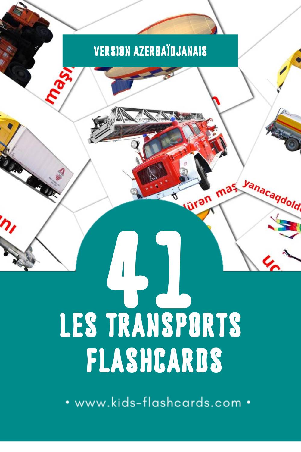 Flashcards Visual ջրային տրանսպորտ pour les tout-petits (42 cartes en Azerbaïdjanais)