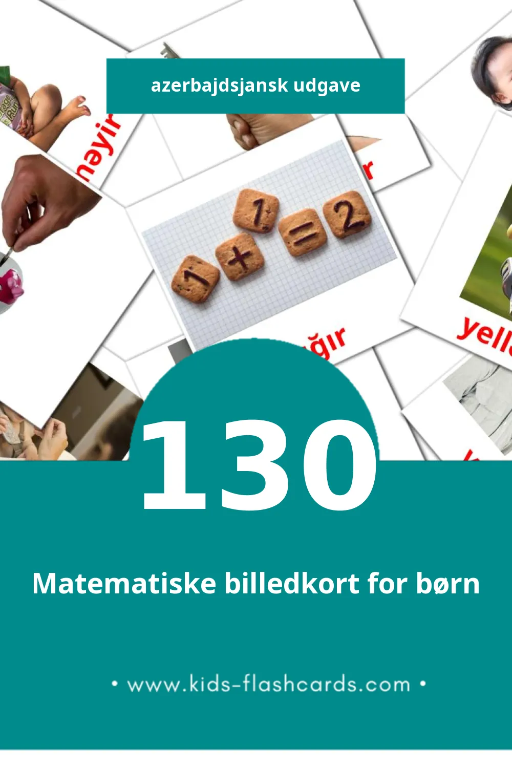 Visuelle billedkort for børn om Fellər til småbørn (130 kort på Azerbajdsjansk)