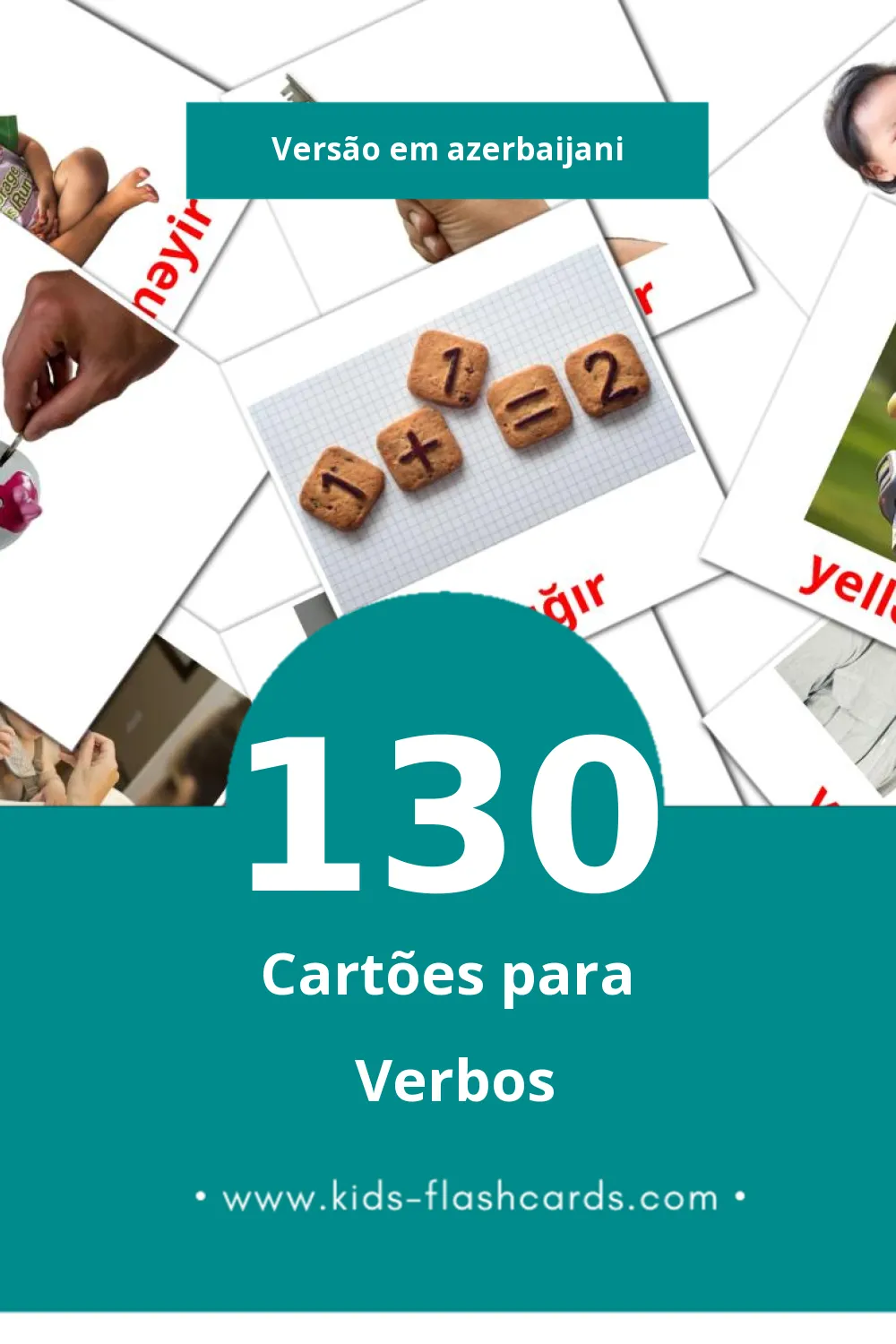 Flashcards de Fellər Visuais para Toddlers (130 cartões em Azerbaijani)