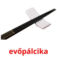 evőpálcika picture flashcards