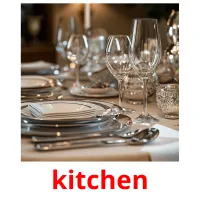kitchen picture flashcards