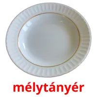 mélytányér picture flashcards