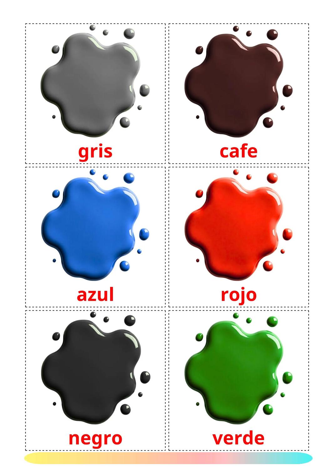 Colores - 21 fichas de brashkir para imprimir gratis 
