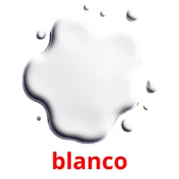 blanco Tarjetas didacticas