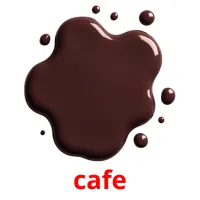 cafe Tarjetas didacticas