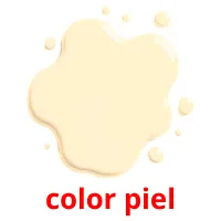 color piel Tarjetas didacticas