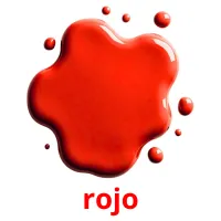 rojo Tarjetas didacticas