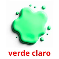 verde claro Tarjetas didacticas