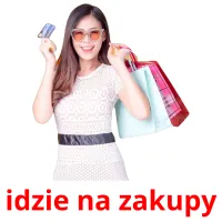 idzie na zakupy picture flashcards
