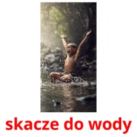 skacze do wody picture flashcards
