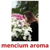 mencium aroma cartões com imagens