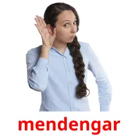 mendengar cartões com imagens