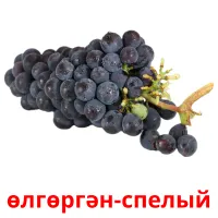 өлгөргән-спелый billedkort for børn med billeder