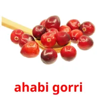 ahabi gorri cartes flash