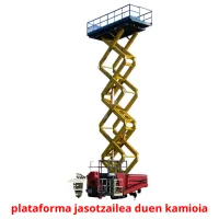 plataforma jasotzailea duen kamioia picture flashcards