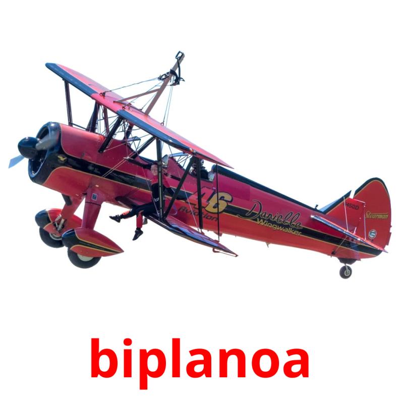 biplanoa picture flashcards