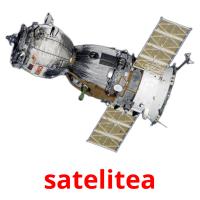 satelitea flashcards illustrate