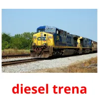 diesel trena flashcards illustrate