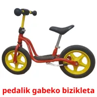 pedalik gabeko bizikleta Bildkarteikarten