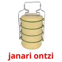 janari ontzi flashcards illustrate