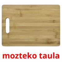 mozteko taula cartões com imagens