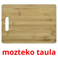 mozteko taula flashcards illustrate