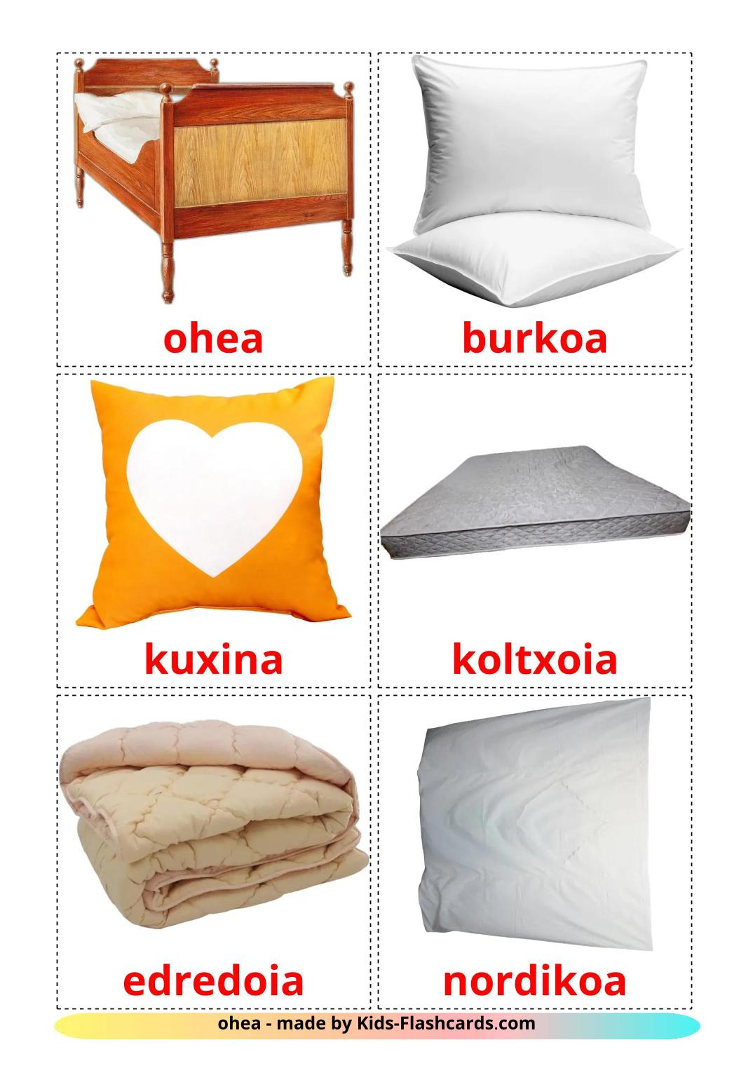 Bed - 15 gratis printbare baskische kaarten
