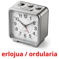 erlojua / ordularia kuvakortit