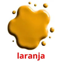 laranja cartões com imagens