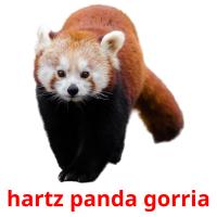 hartz panda gorria Tarjetas didacticas