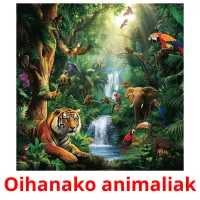 Oihanako animaliak picture flashcards