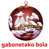 gabonetako bola cartões com imagens