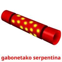 gabonetako serpentina cartões com imagens