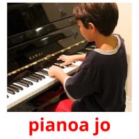 pianoa jo flashcards illustrate