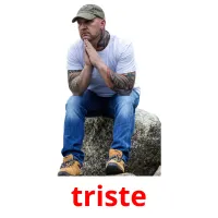 triste Bildkarteikarten