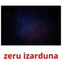 zeru izarduna flashcards illustrate