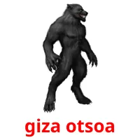 giza otsoa Bildkarteikarten