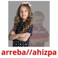 arreba//ahizpa flashcards illustrate