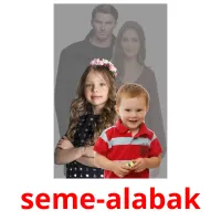 seme-alabak flashcards illustrate