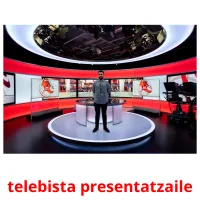 telebista presentatzaile picture flashcards