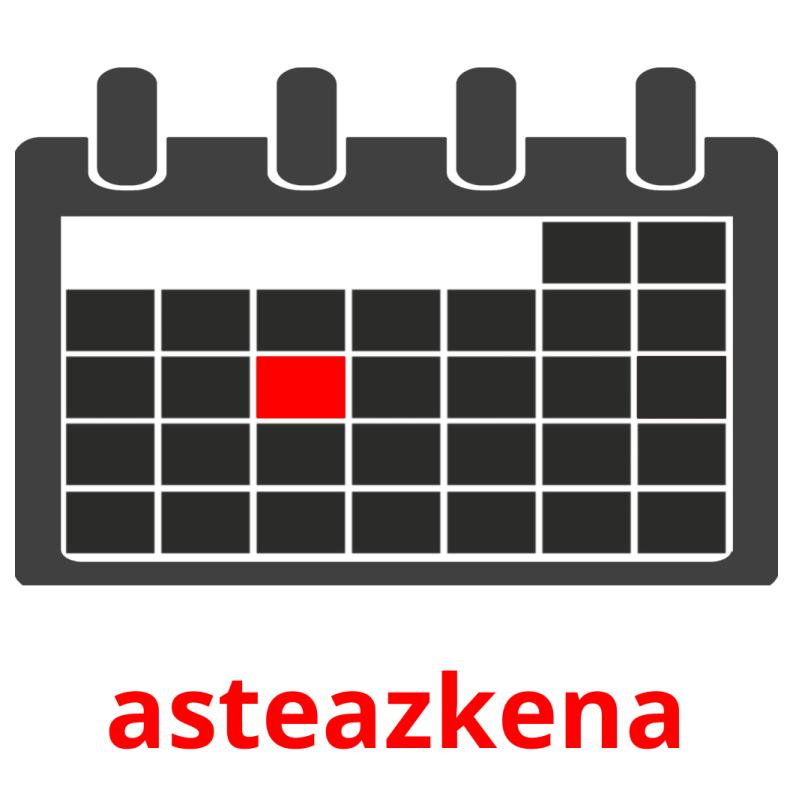 asteazkena flashcards illustrate
