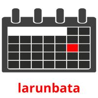 larunbata flashcards illustrate