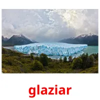 glaziar cartões com imagens