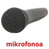 mikrofonoa cartões com imagens