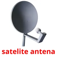 satelite antena cartões com imagens